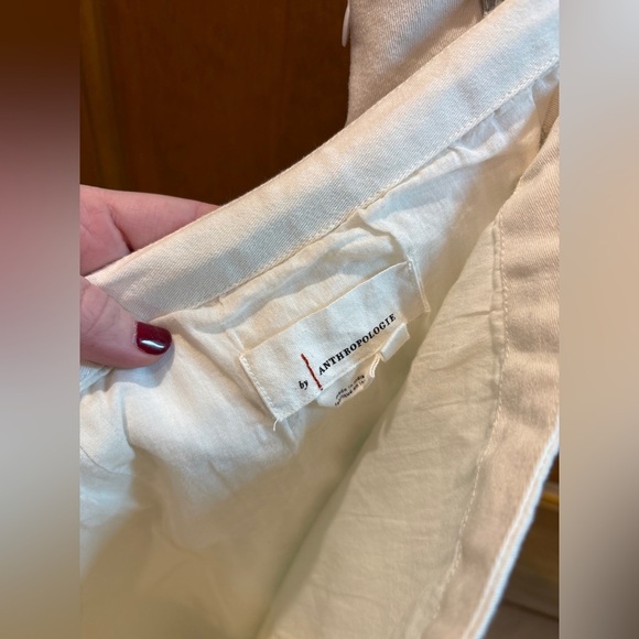 Anthropologie Women’s Off White Cotton Skirt Size 6 - Picture 5 of 7